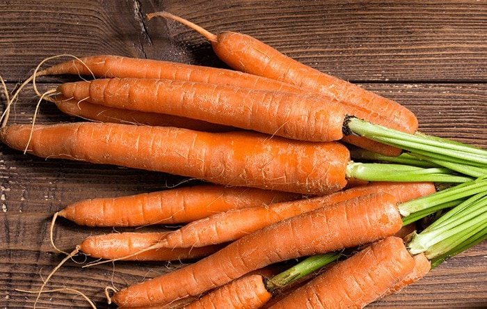 Raw carrots