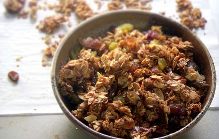 The coconut oil, honey and oats in the Clean Plates granola recipe are great for your immune system.