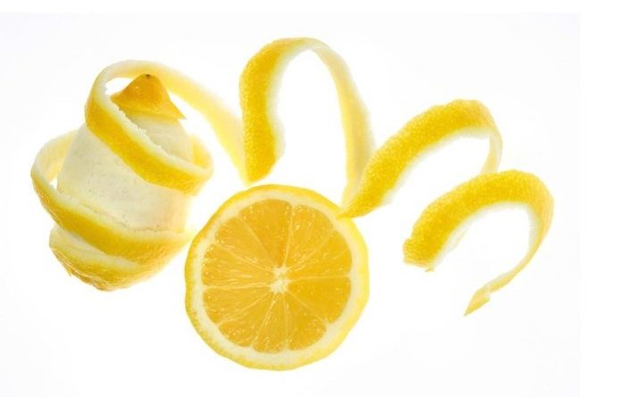 Healthy lemon peels