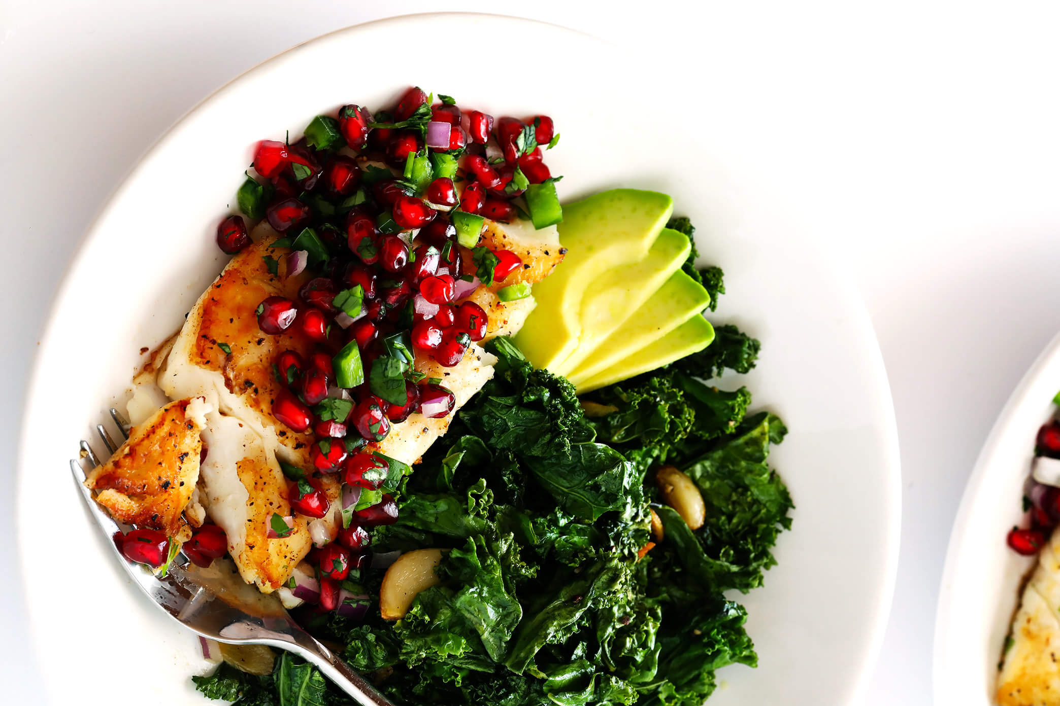 Pan-Seared Fish with Pomegranate