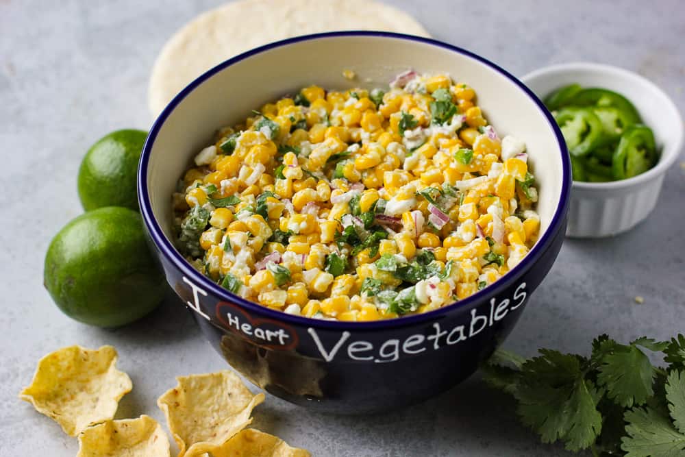 Spicy Mexican street corn