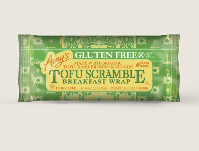 Amy's tofu scramble wrap