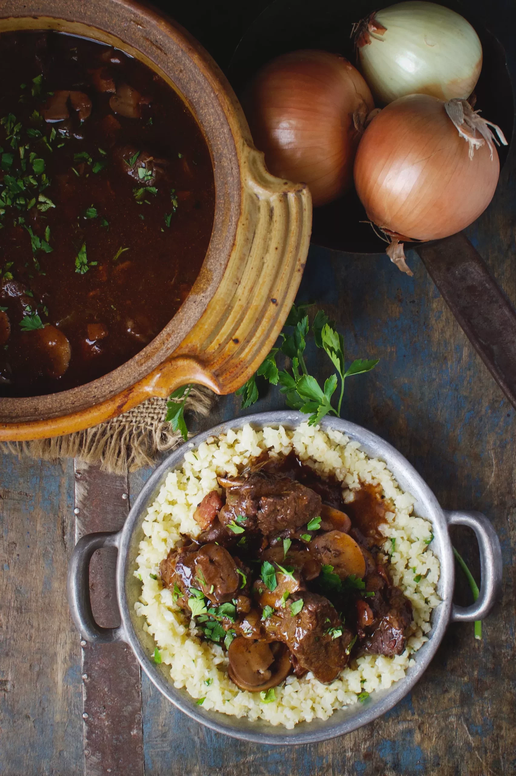 Low-Carb Beef Bourguignon Stew
