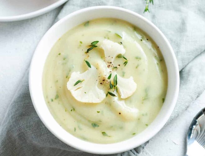 Cauliflower and potato soup