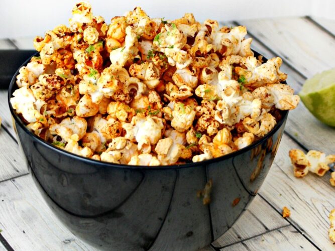 Chili and lime popcorn