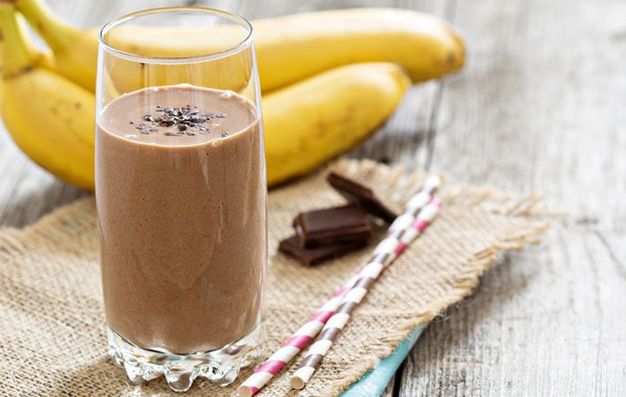 Chocolate almond butter smoothie