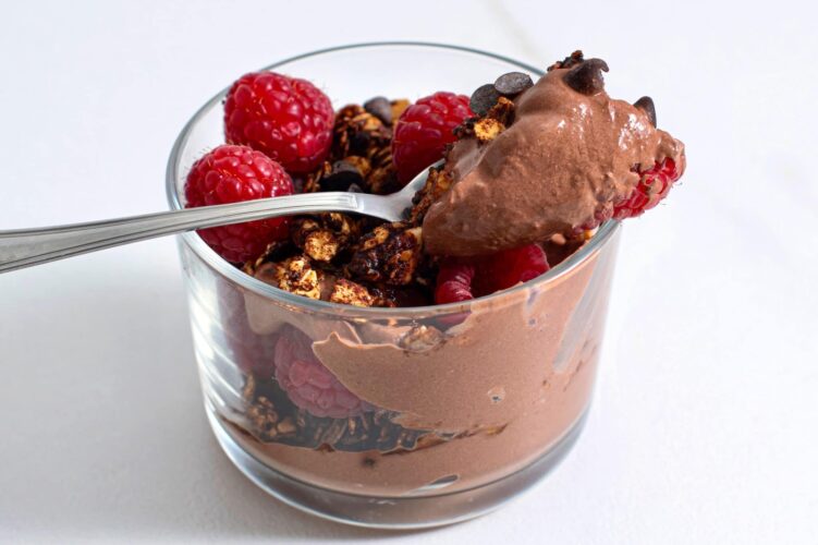 Chocolate yogurt parfait