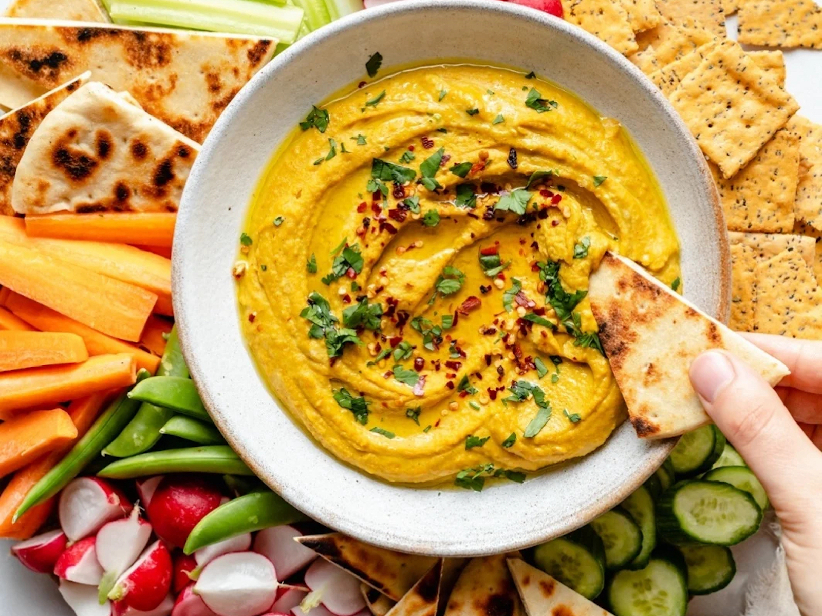 Hummus Recipes, Sweet Spicy Curry Hummus, Courtesy of Ambitious Kitchen