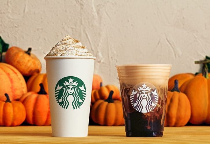Healthy Pumpkin Spice Latte photo credit Starbucks