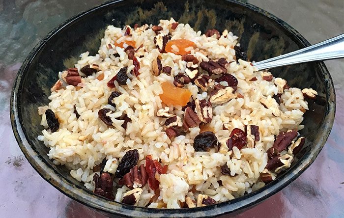 Fruity brown rice recipe
