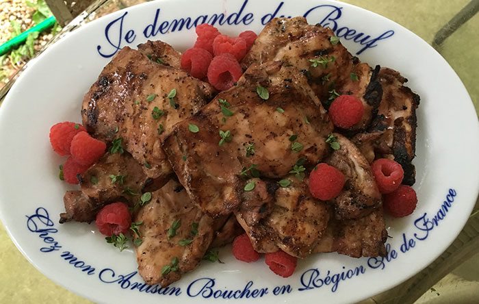 Grilled raspberry chicken recipe