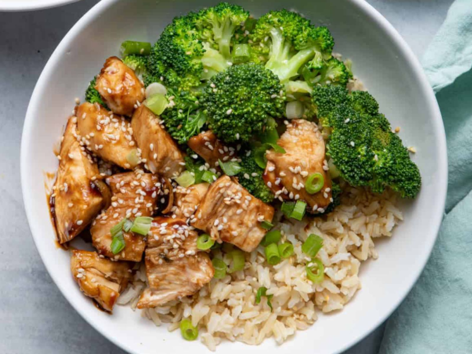 High-Protein Lunch Ideas, Chicken Teriyaki Bowl, Courtesy of FeelGoodFoodie