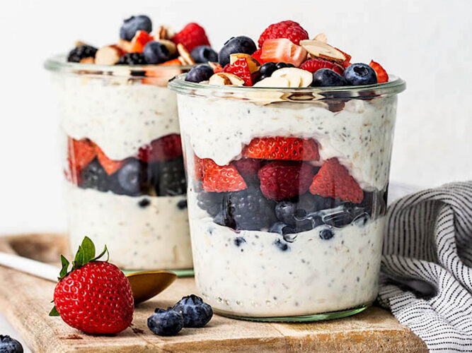 High protein overnight oats