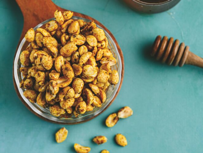 Honey-Turmeric Salted Peanuts