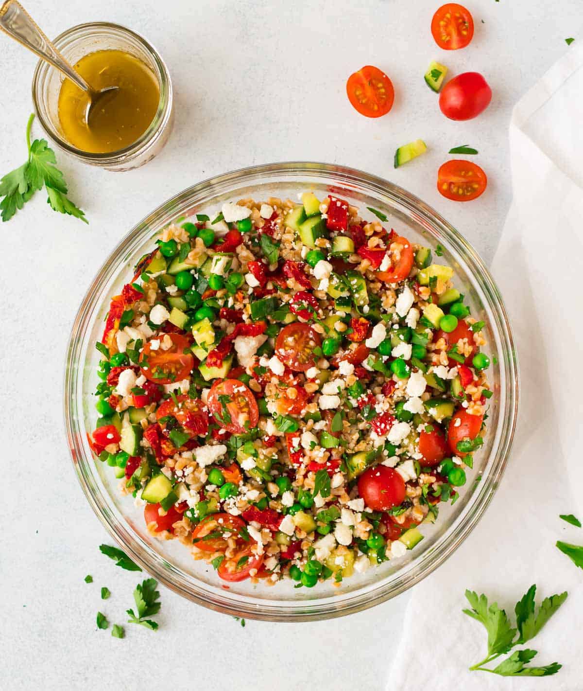 Italian farro salad