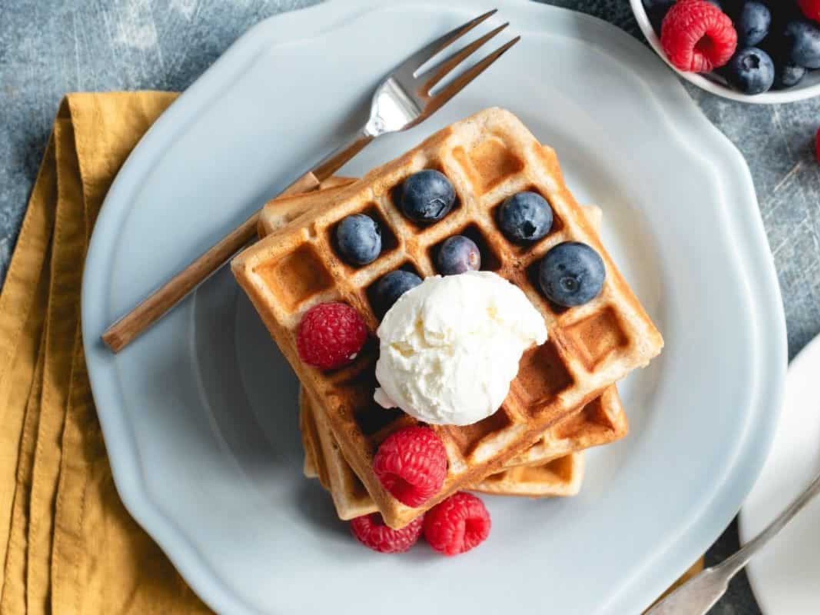 Low-Carb Breakfasts, Almond Flour Waffles, Courtesy of The Big Man's World