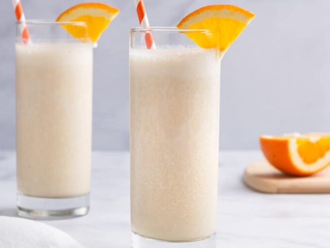Orange protein shake