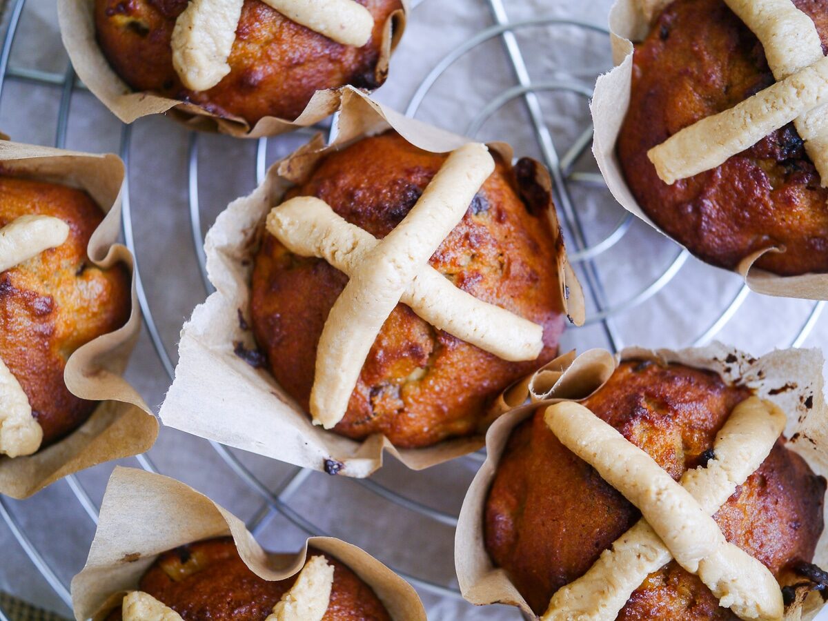 Paleo Hot Cross Muffins