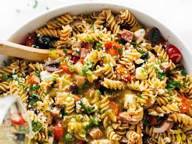 Easy Italian pasta salad
