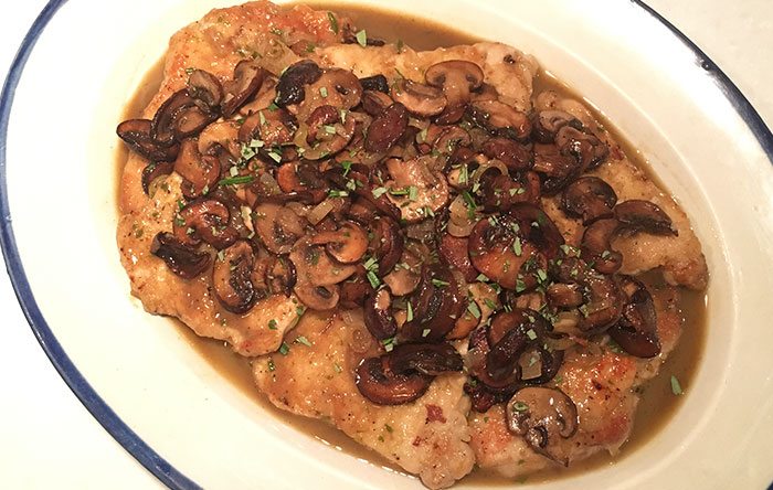 Pork with mushrooms recipe