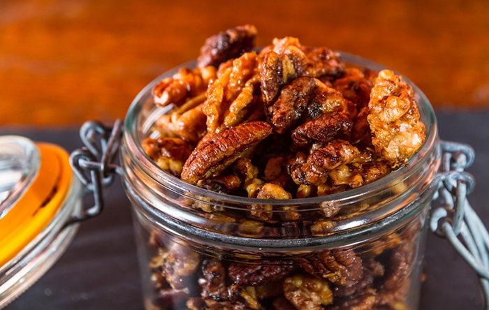 Roasted Pecans with Rosemary, Olive Oil, and Sea Salt