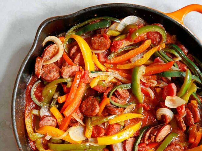 Sausage, Peppers and Onions
