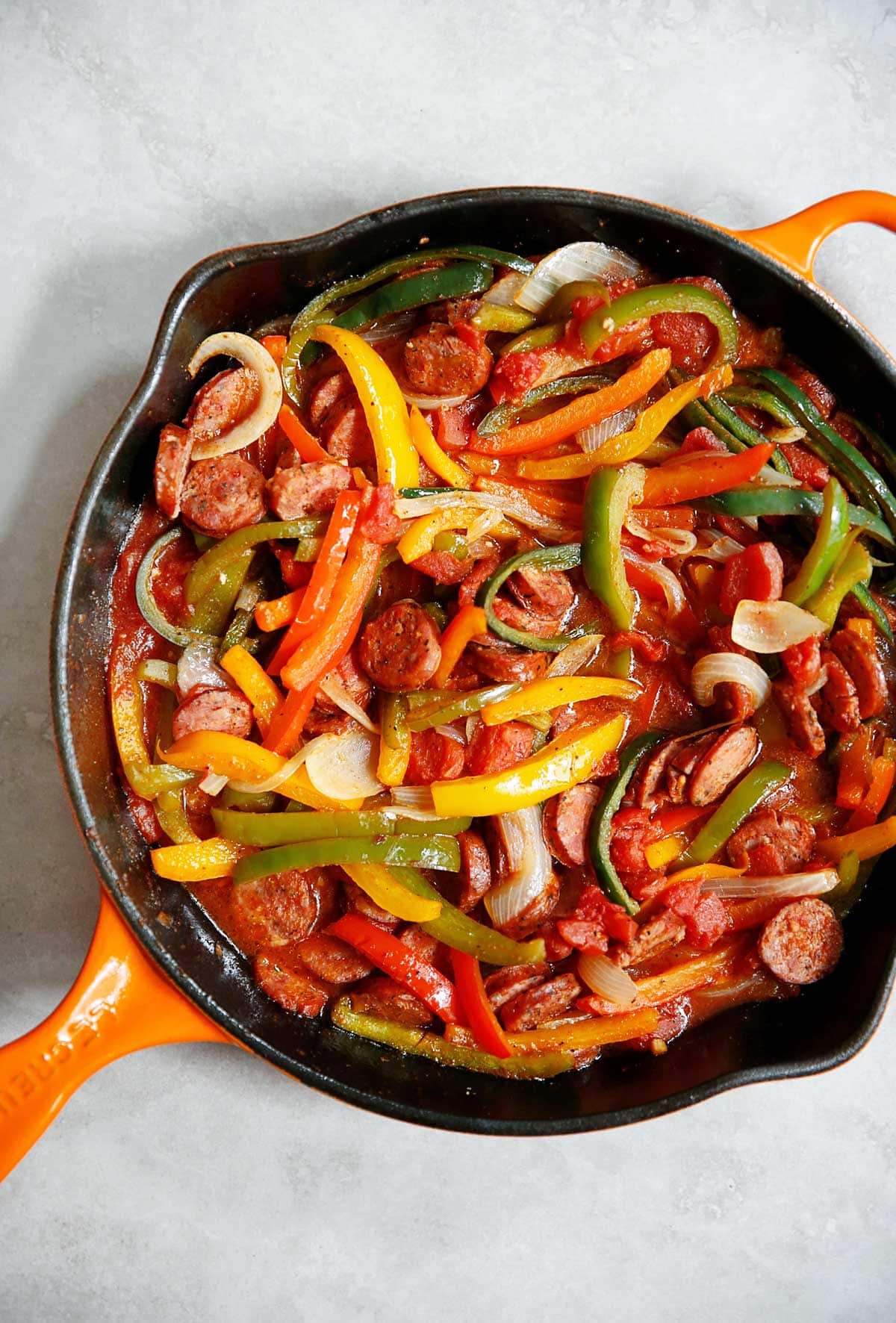 sausage peppers and onion