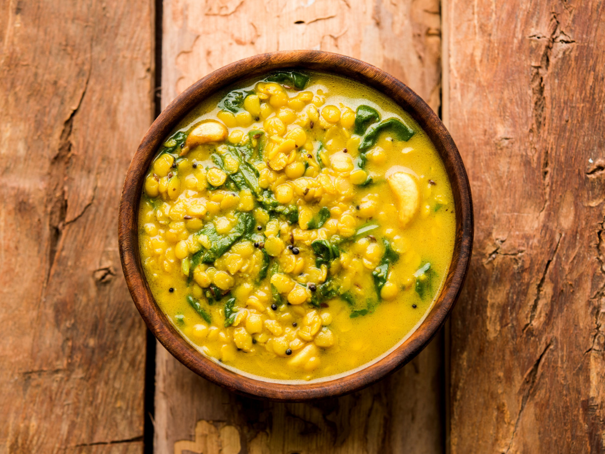 Instant Pot Dal Palak (Indian Lentils with Spinach)