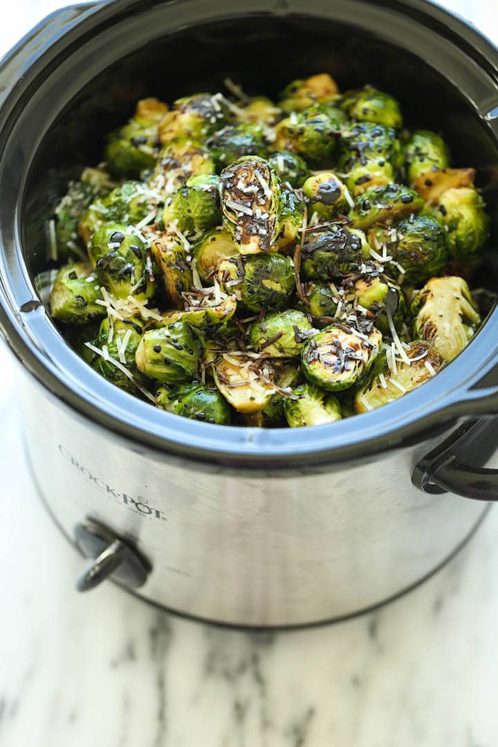 slow cooker brussel sprouts