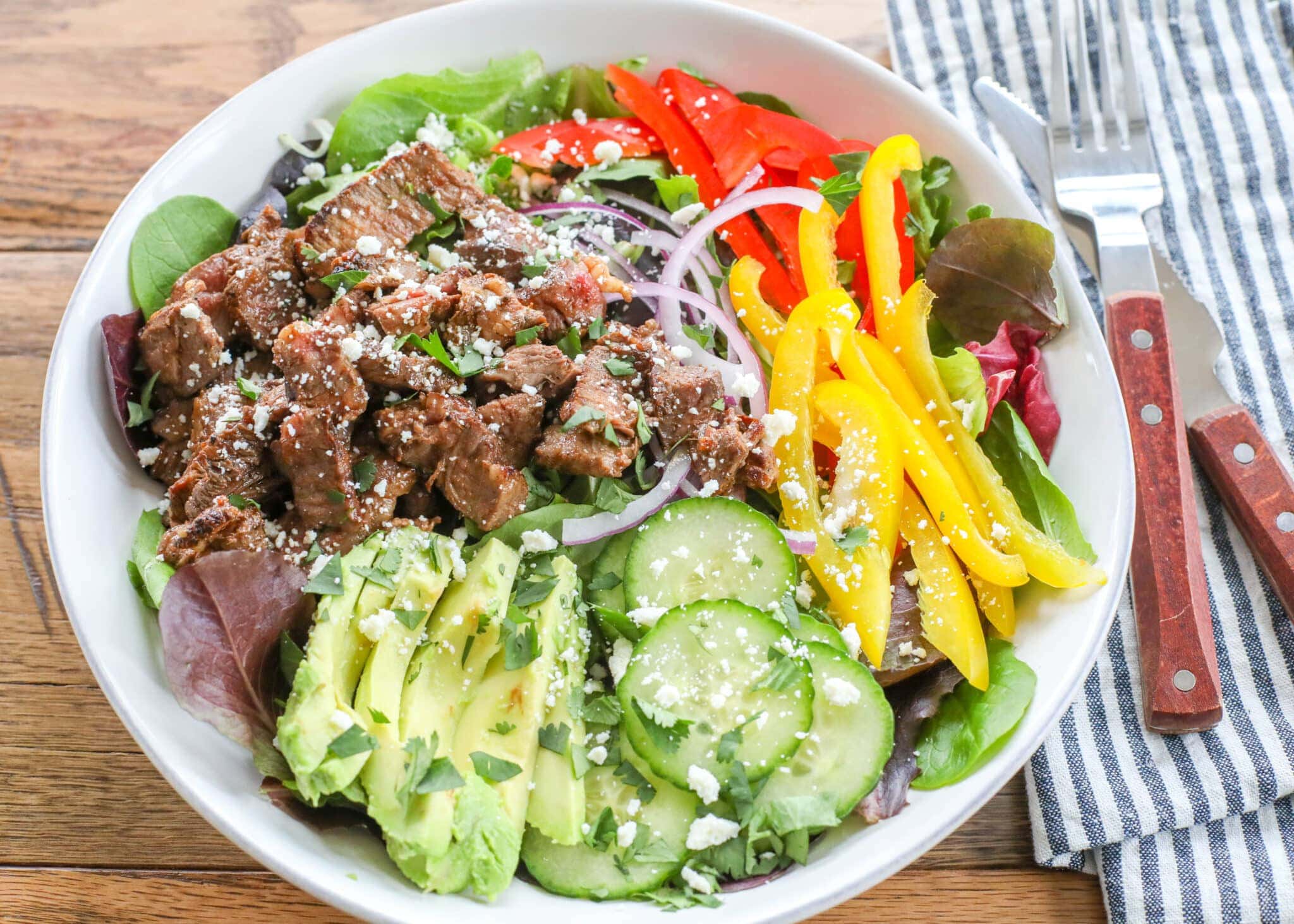 Steak Salad with Chipotle-Lime Dressing