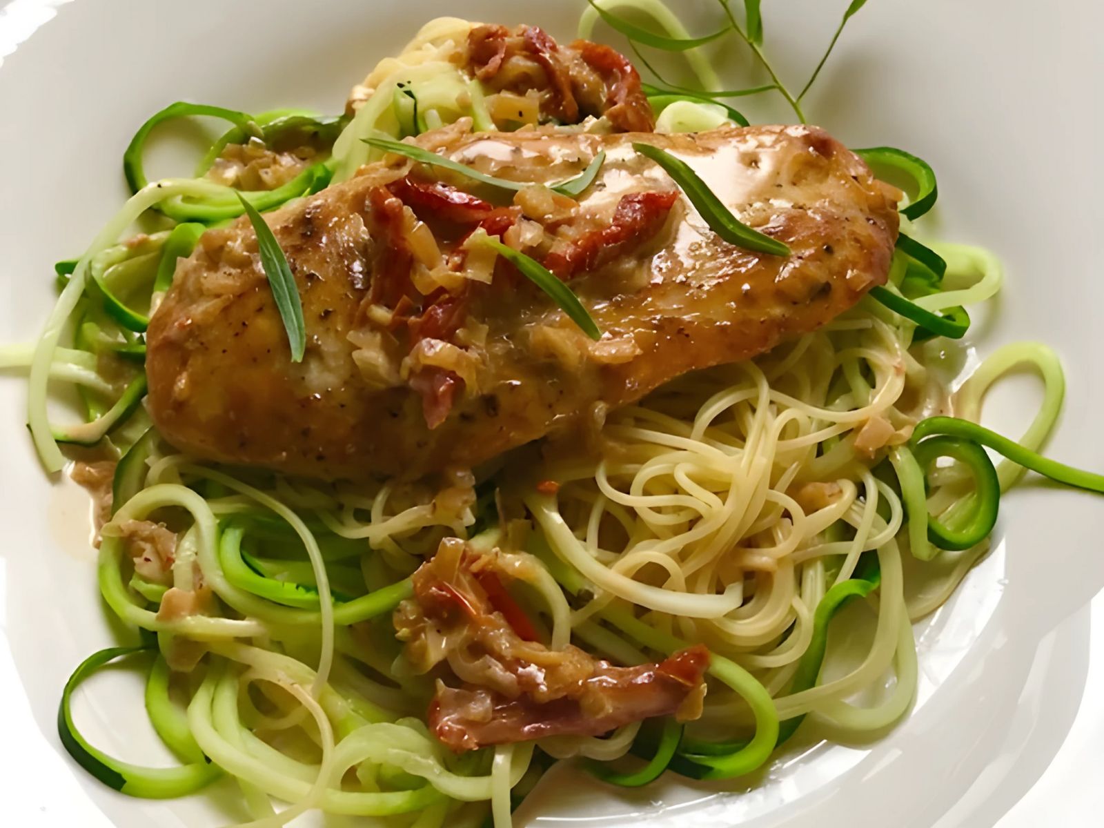 Zucchini Noodle Chicken, Courtesy of Bonicelli Cooking Club