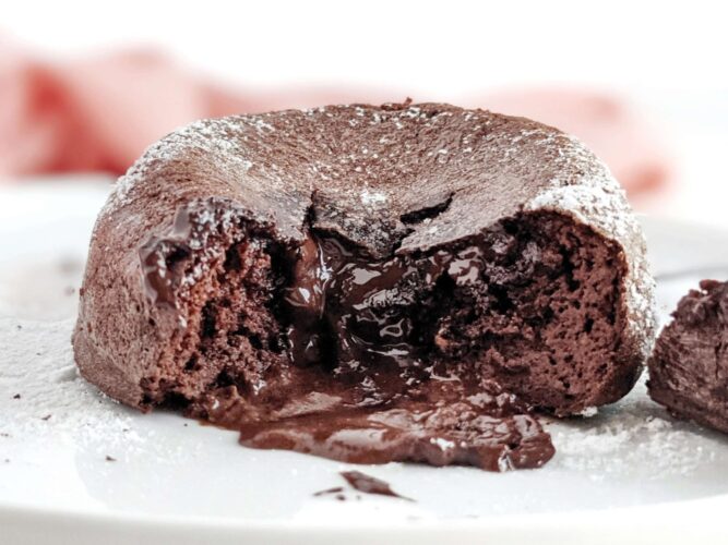 Protein chocolate lava cake