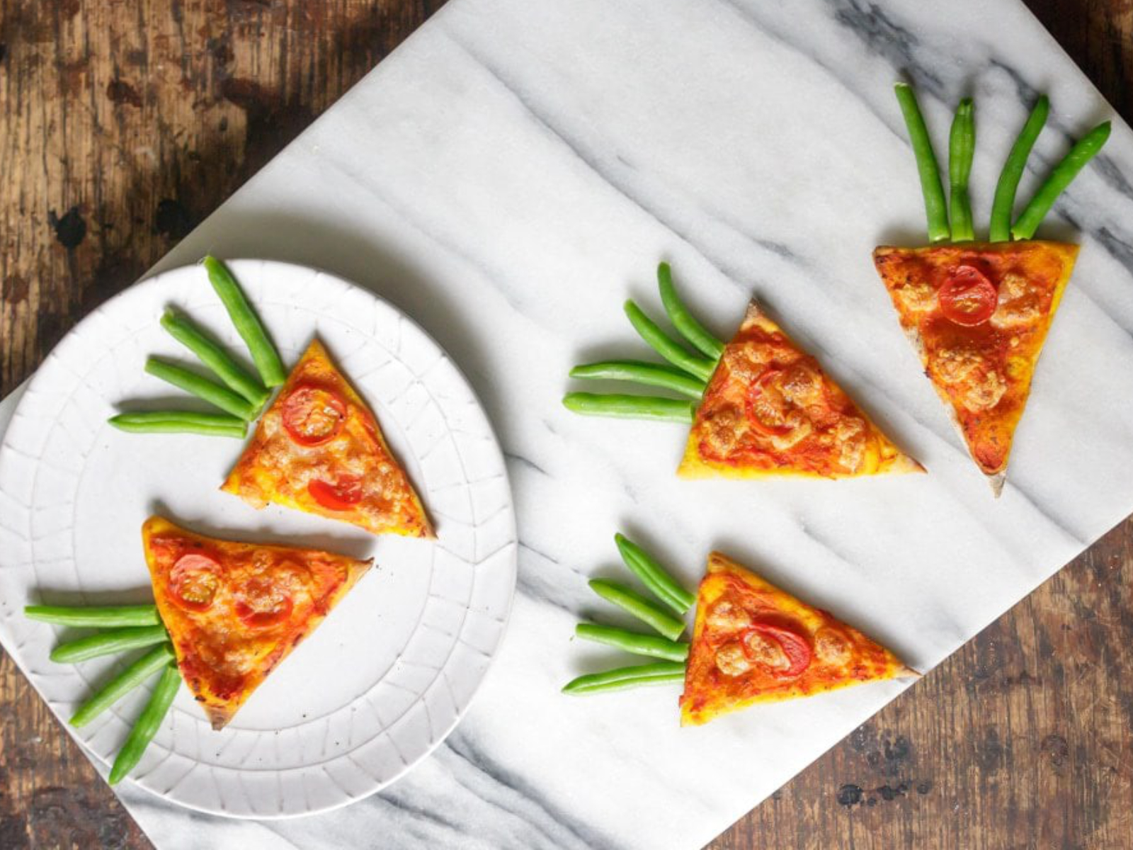 Carrot Pizza with Carrot Sauce