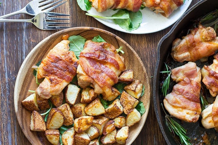 Paleo bacon wrapped chicken