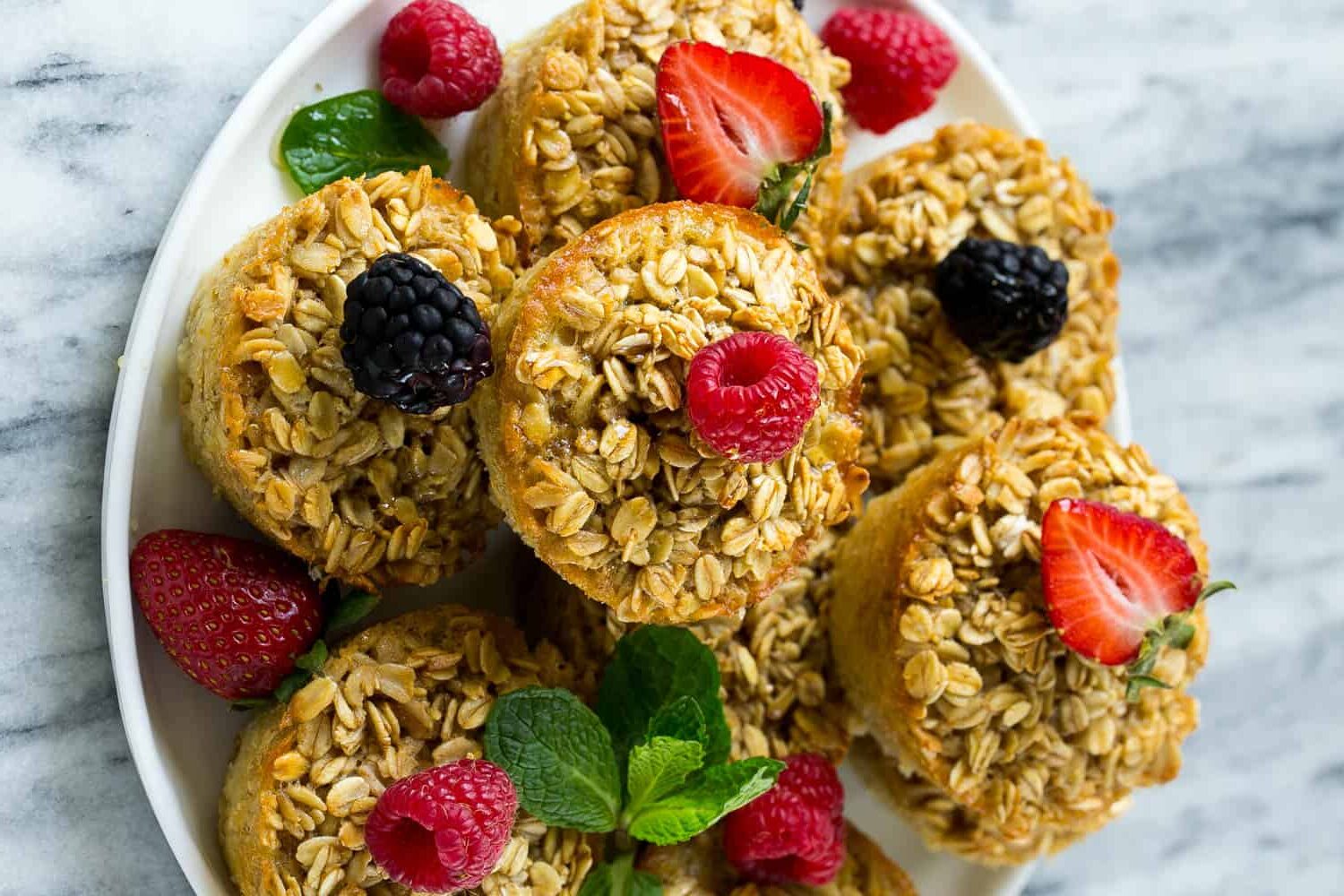 Baked Oatmeal Protein Muffins