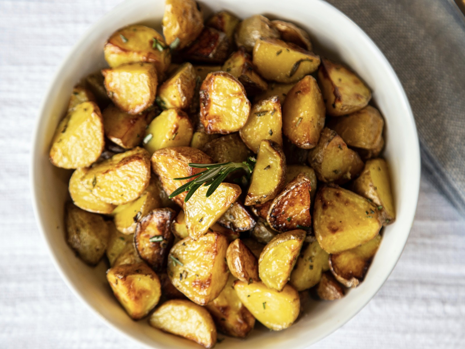 bowl of roasted potatoes