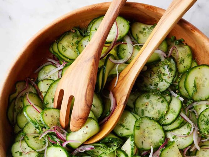 Classic cucumber salad