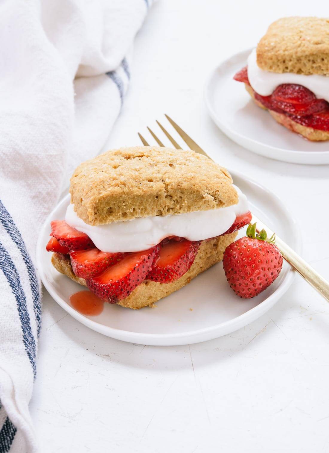 healthy strawberry shortcake