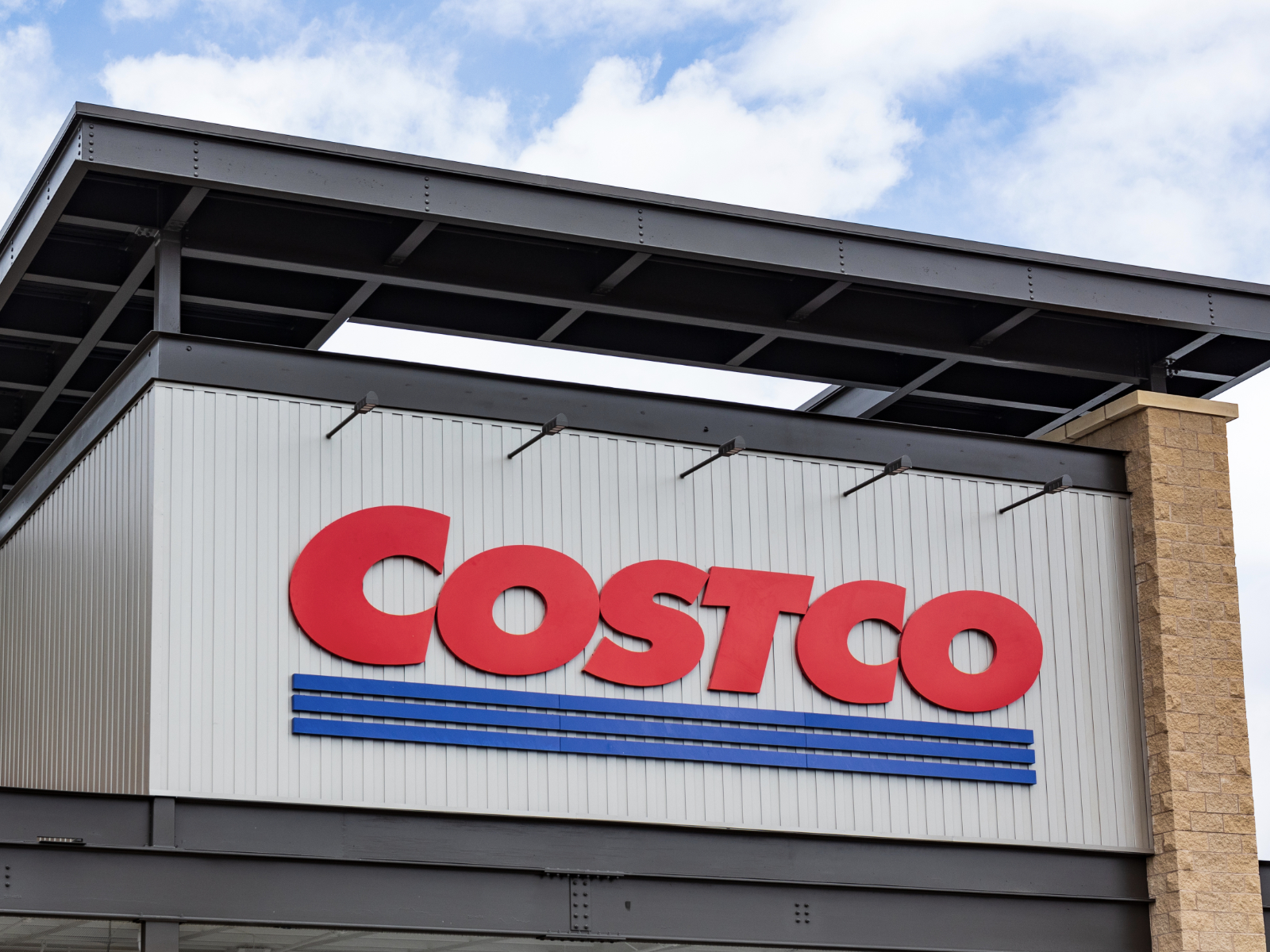 costco sign outside the store