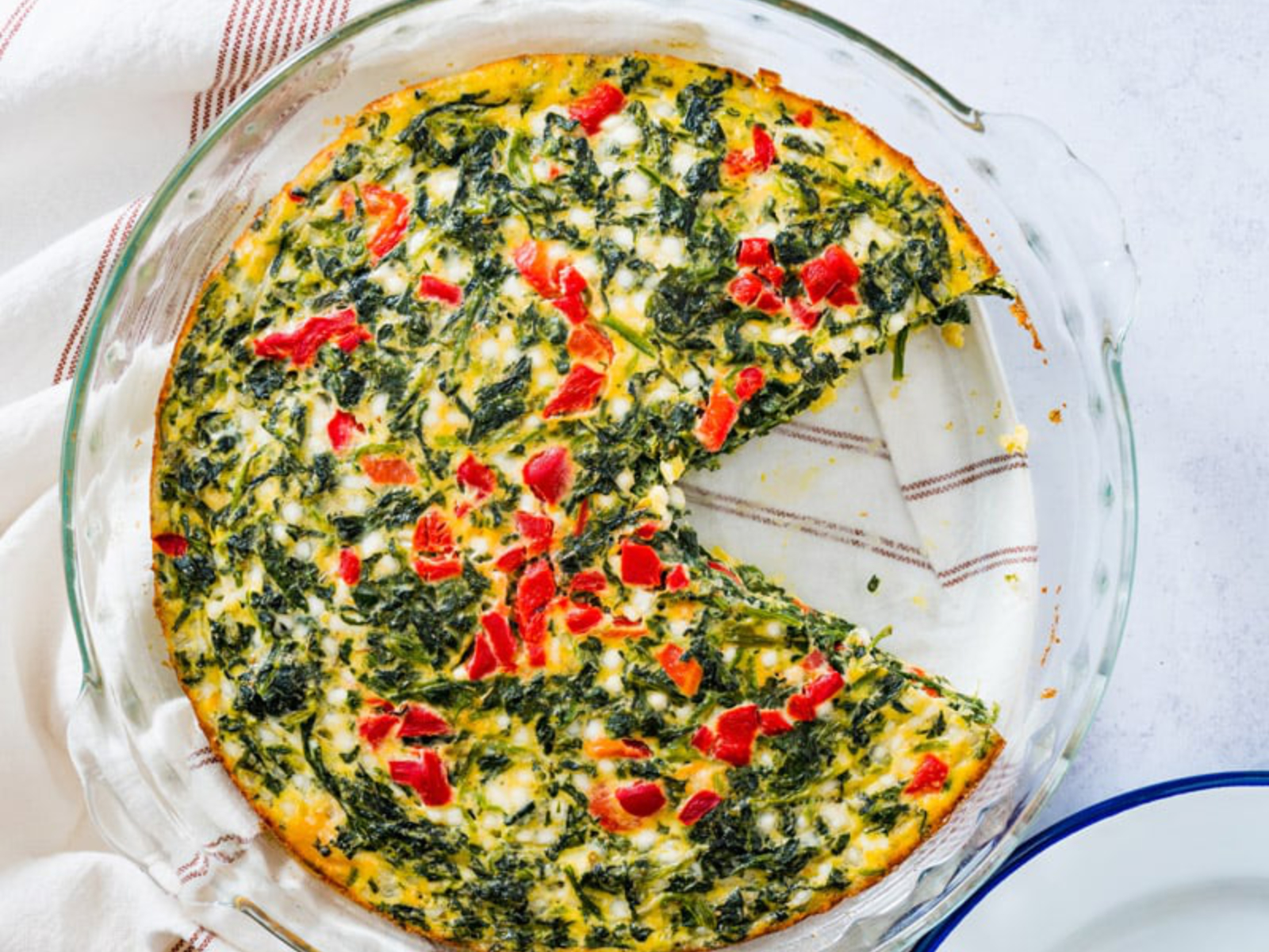 Crustless Quiche with Spinach