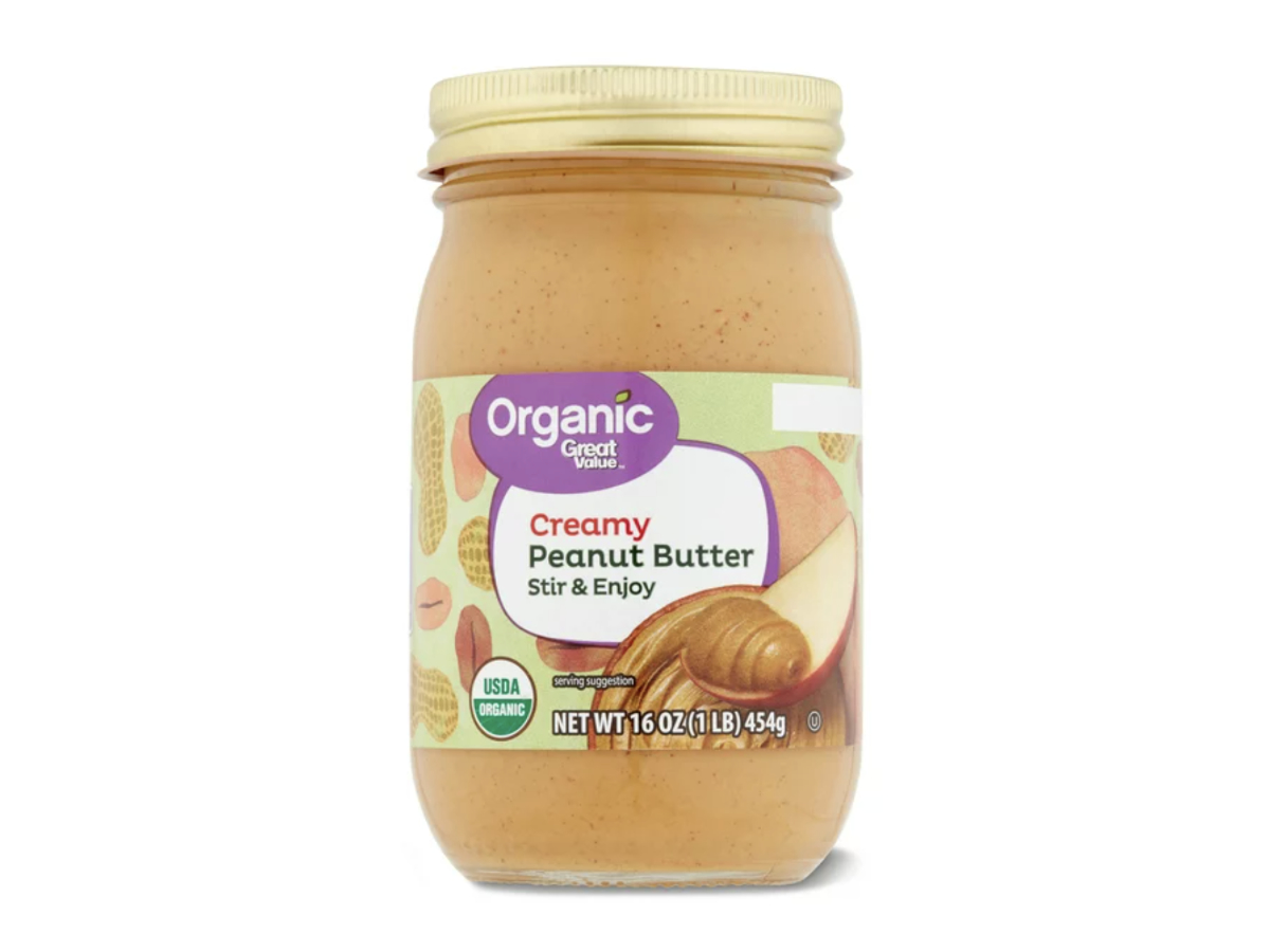 organic great value creamy peanut butter
