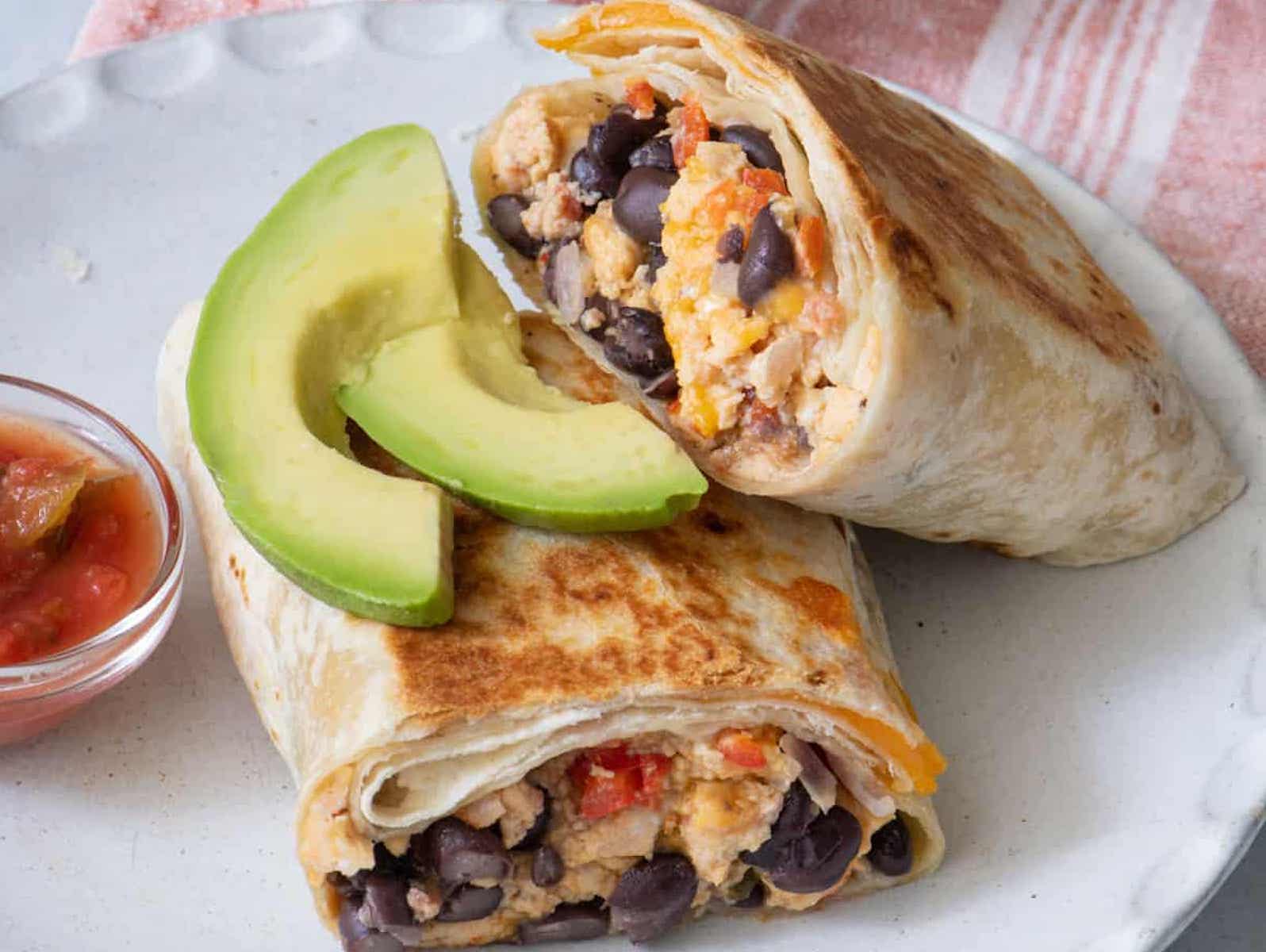 healthy breakfast burrito recipes: southwest style