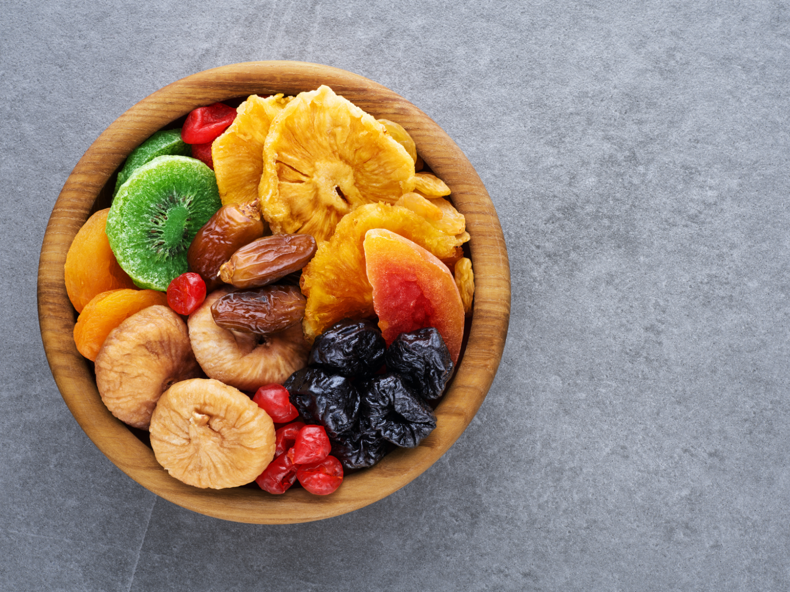 dried fruits assortment in a bowl