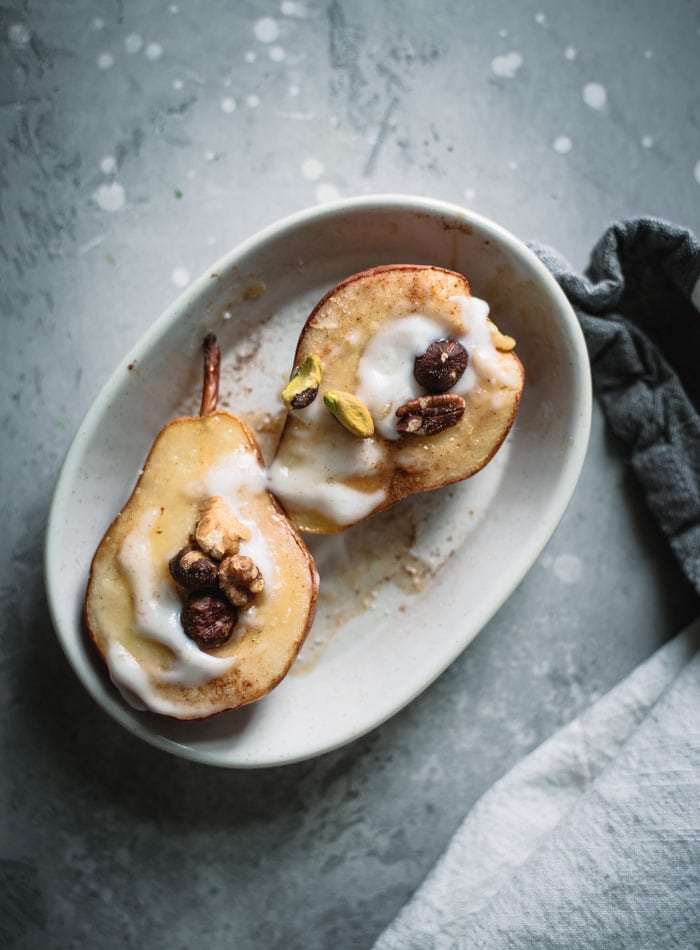 healthy baked pears