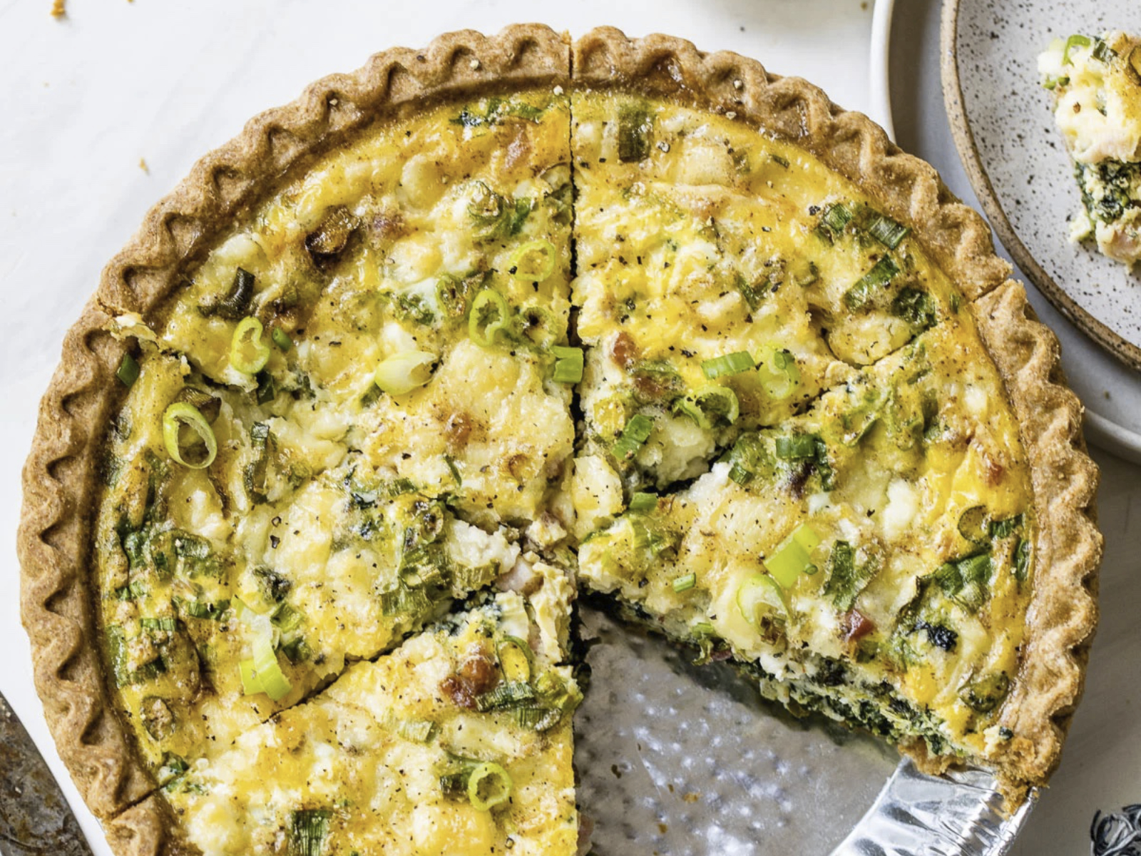 Spring Vegetable Quiche with Puff Pastry