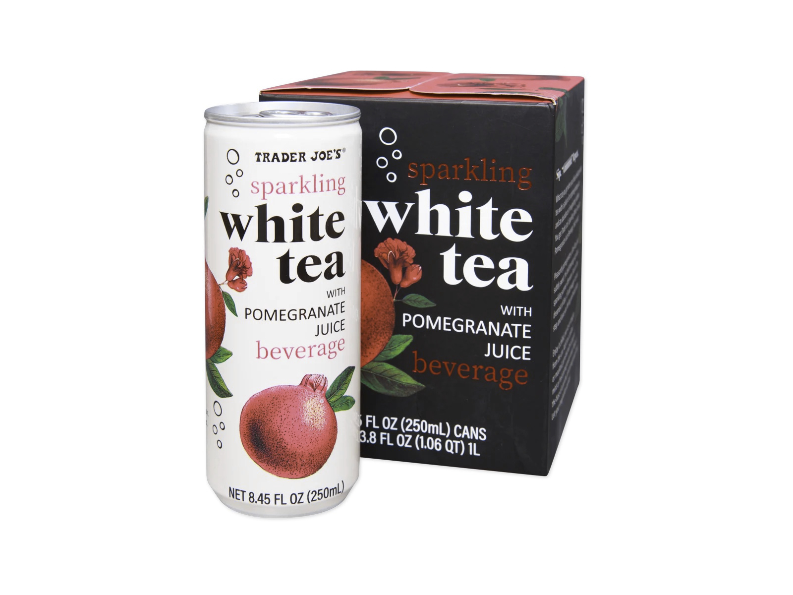 Sparkling White Tea with Pomegranate Juice