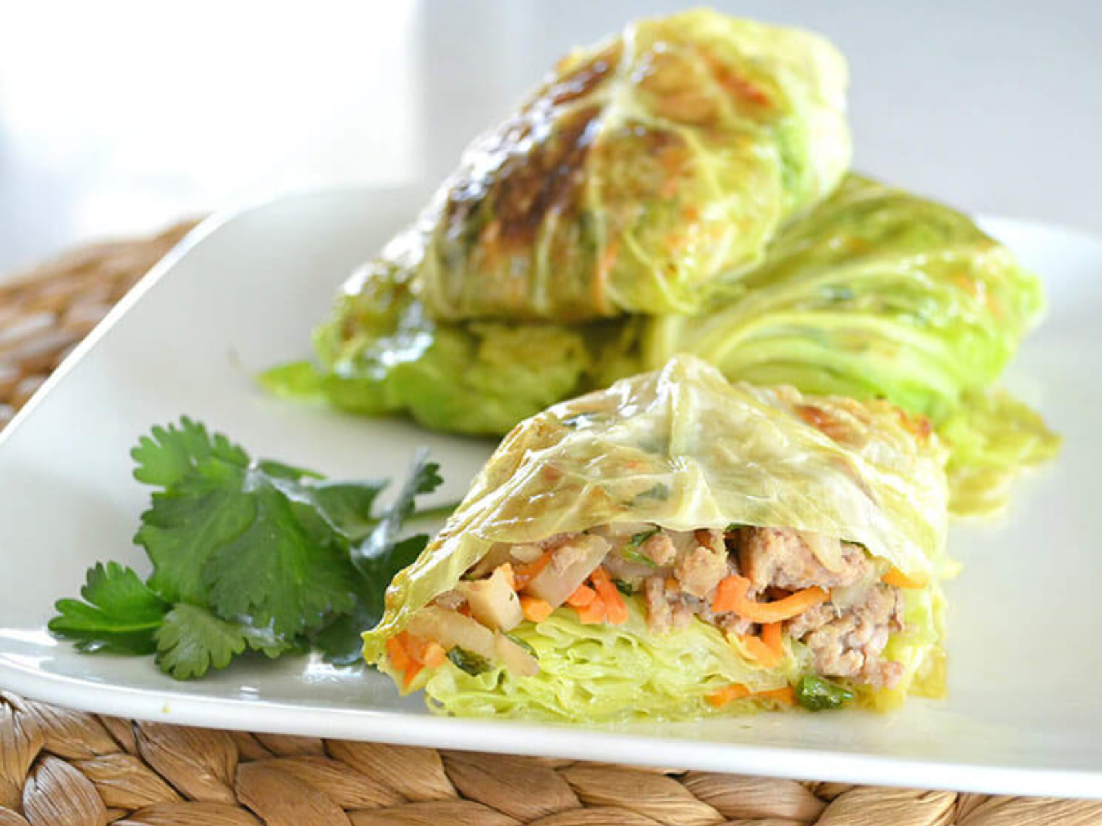 Dumpling-Inspired Cabbage Wraps