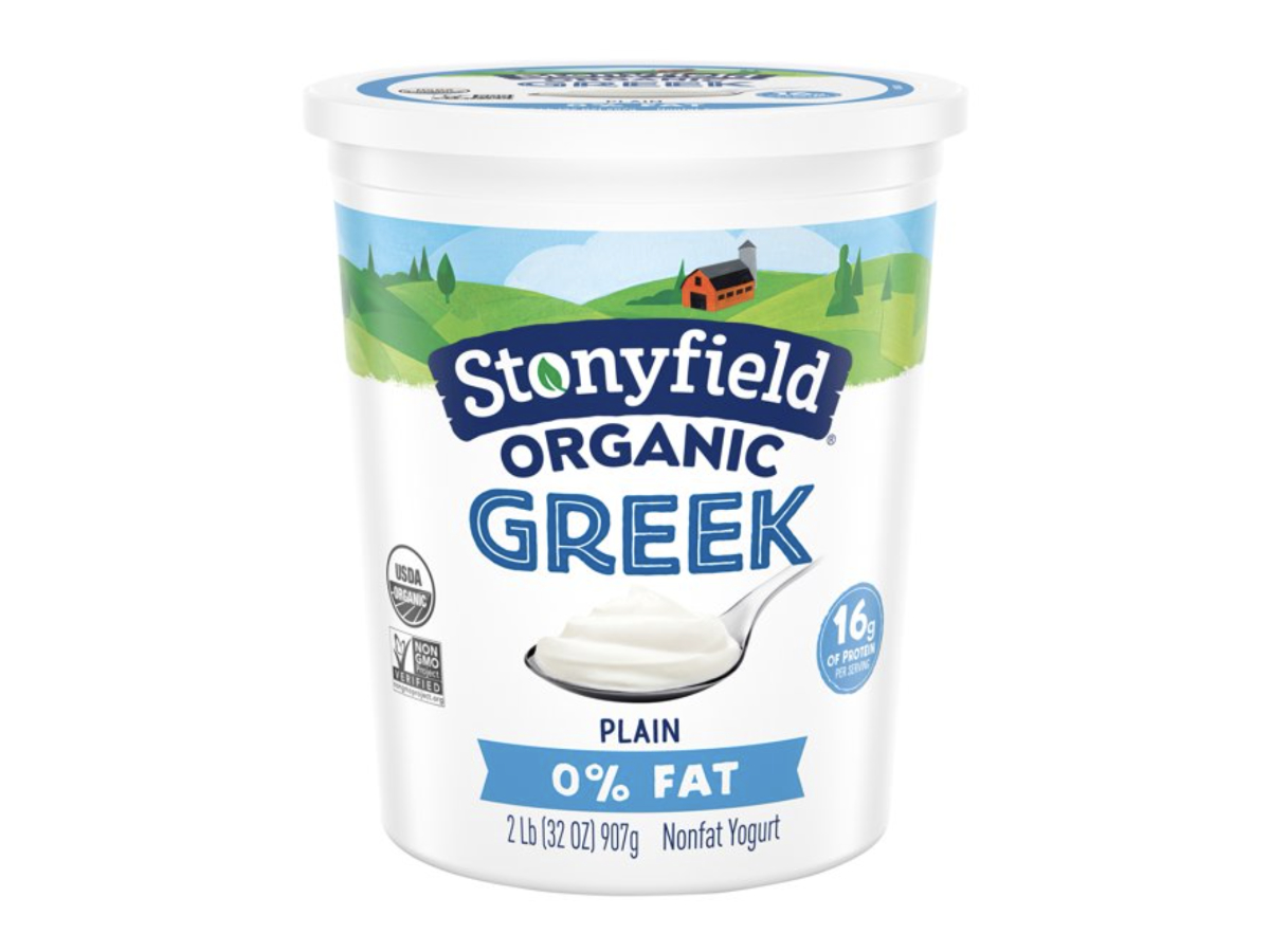 Stonyfield Organic Greek Plain Yogurt