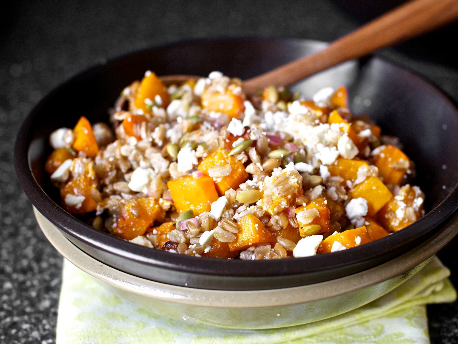 Butternut Squash Salad with Farro and Pepitas