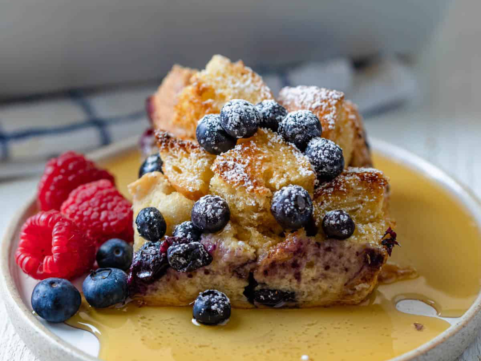 Blueberry French Toast Casserole 